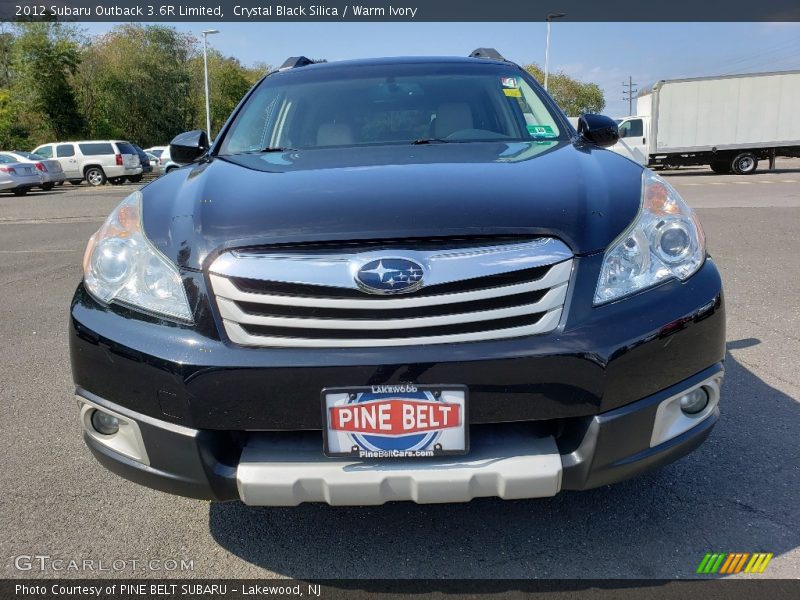 Crystal Black Silica / Warm Ivory 2012 Subaru Outback 3.6R Limited