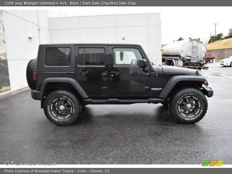 Black / Dark Slate Gray/Med Slate Gray 2008 Jeep Wrangler Unlimited X 4x4