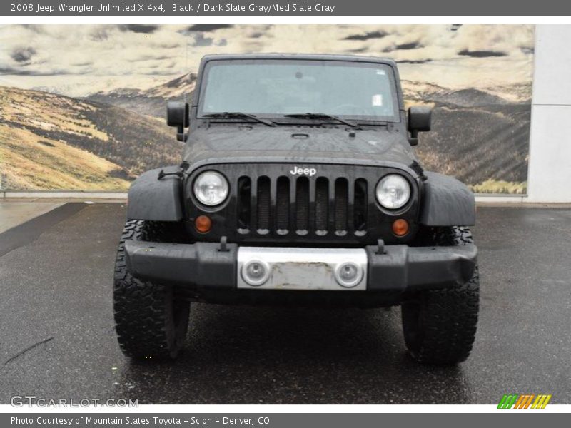 Black / Dark Slate Gray/Med Slate Gray 2008 Jeep Wrangler Unlimited X 4x4