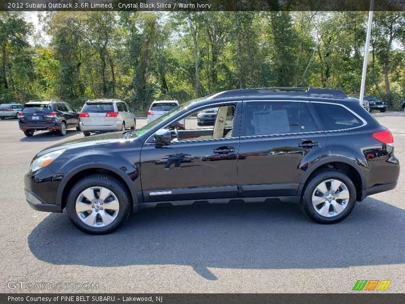 Crystal Black Silica / Warm Ivory 2012 Subaru Outback 3.6R Limited