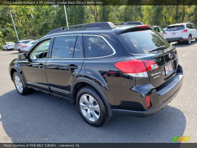 Crystal Black Silica / Warm Ivory 2012 Subaru Outback 3.6R Limited