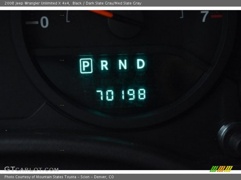 Black / Dark Slate Gray/Med Slate Gray 2008 Jeep Wrangler Unlimited X 4x4
