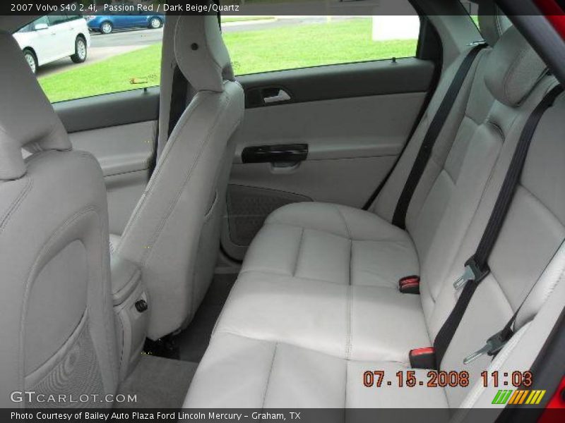 Passion Red / Dark Beige/Quartz 2007 Volvo S40 2.4i