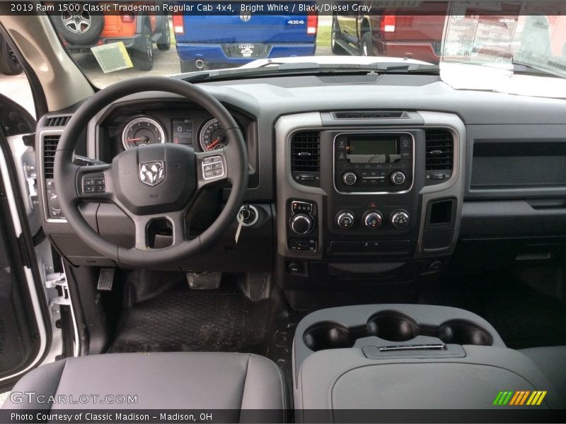 Bright White / Black/Diesel Gray 2019 Ram 1500 Classic Tradesman Regular Cab 4x4