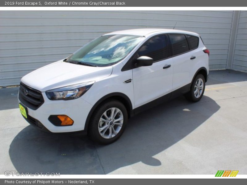 Oxford White / Chromite Gray/Charcoal Black 2019 Ford Escape S