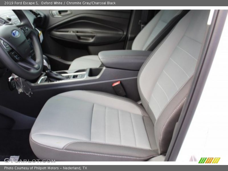 Oxford White / Chromite Gray/Charcoal Black 2019 Ford Escape S