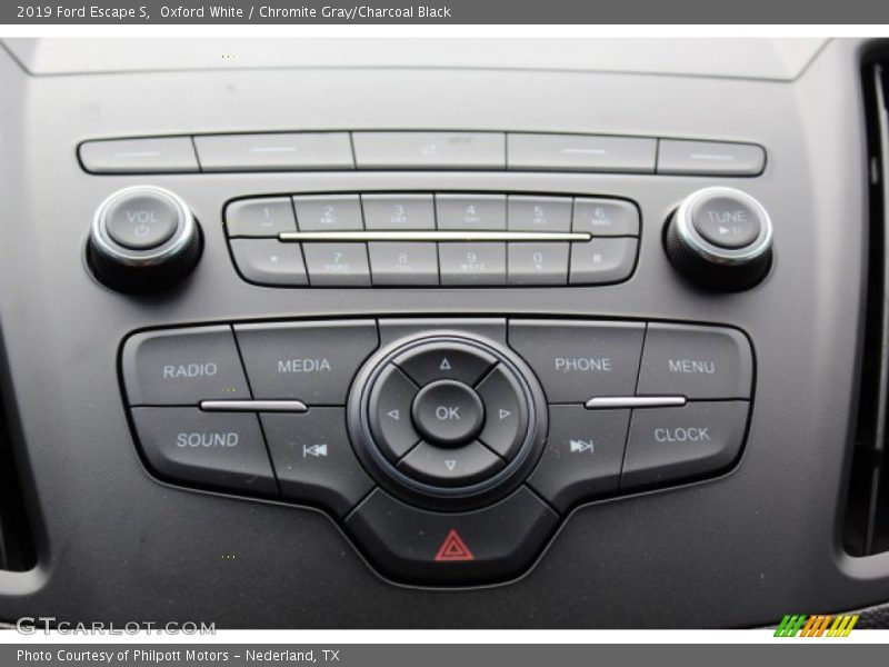 Oxford White / Chromite Gray/Charcoal Black 2019 Ford Escape S