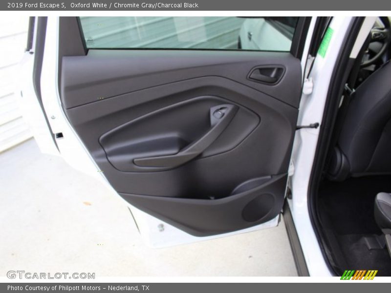 Oxford White / Chromite Gray/Charcoal Black 2019 Ford Escape S