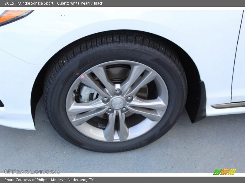 Quartz White Pearl / Black 2019 Hyundai Sonata Sport