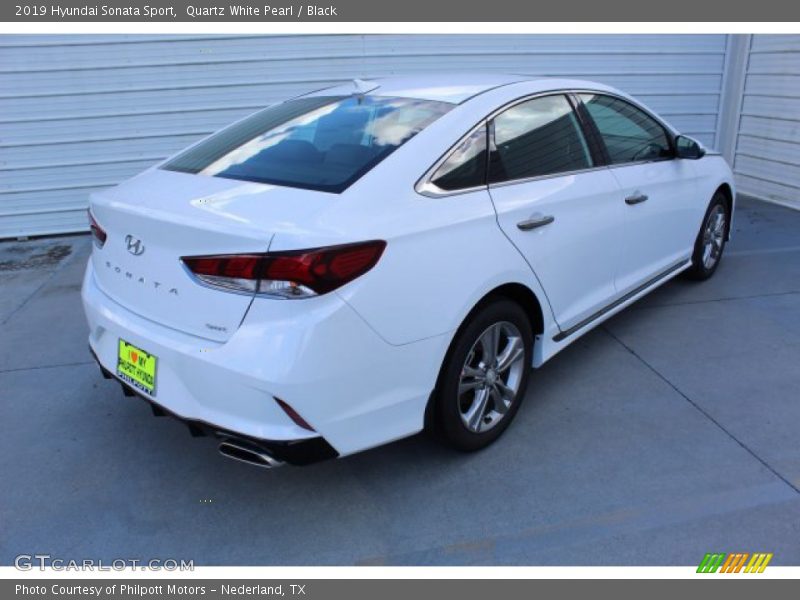 Quartz White Pearl / Black 2019 Hyundai Sonata Sport