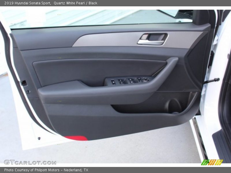 Quartz White Pearl / Black 2019 Hyundai Sonata Sport