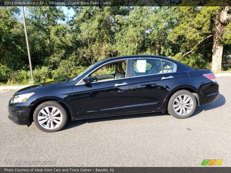Crystal Black Pearl / Ivory 2011 Honda Accord EX-L V6 Sedan