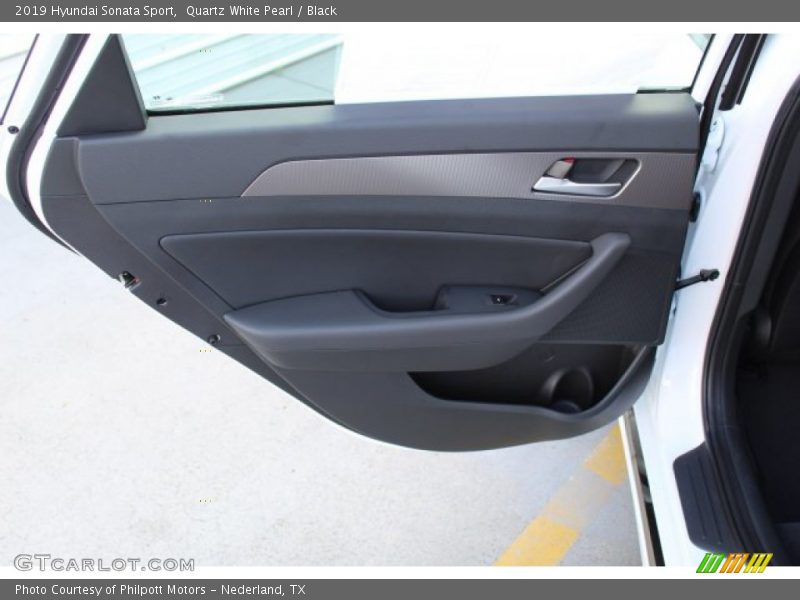Quartz White Pearl / Black 2019 Hyundai Sonata Sport