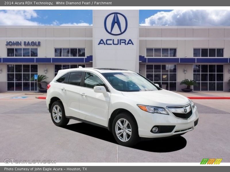 White Diamond Pearl / Parchment 2014 Acura RDX Technology