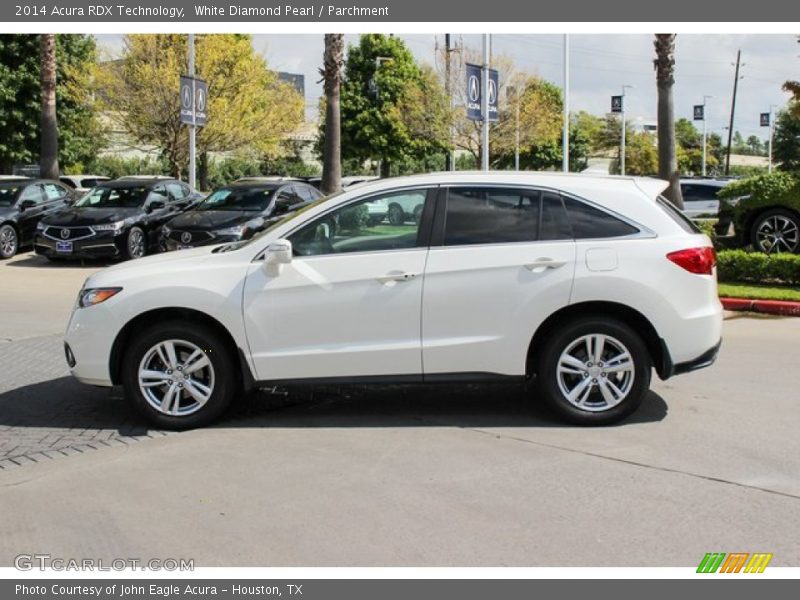 White Diamond Pearl / Parchment 2014 Acura RDX Technology