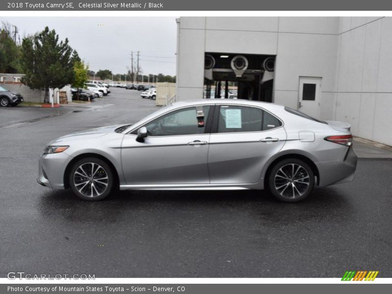 Celestial Silver Metallic / Black 2018 Toyota Camry SE