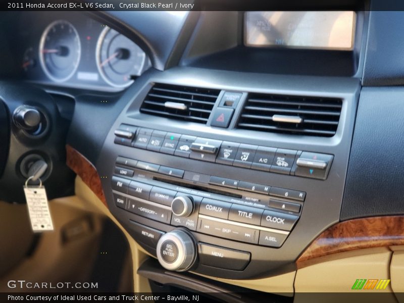 Crystal Black Pearl / Ivory 2011 Honda Accord EX-L V6 Sedan