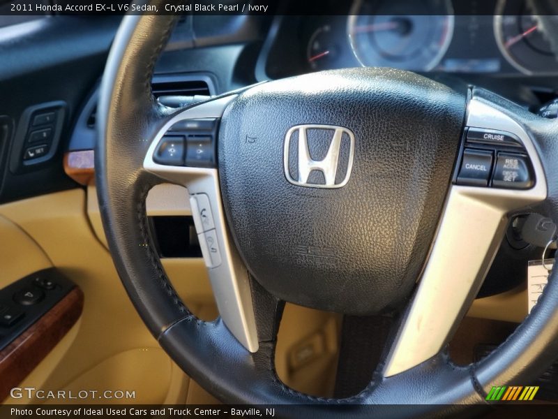 Crystal Black Pearl / Ivory 2011 Honda Accord EX-L V6 Sedan