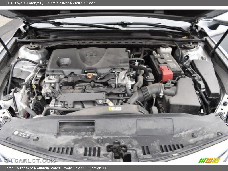 Celestial Silver Metallic / Black 2018 Toyota Camry SE