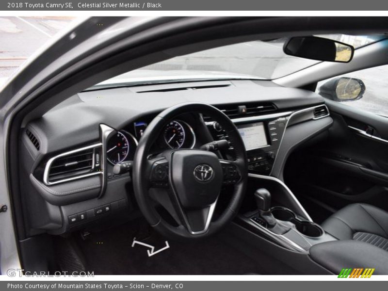 Celestial Silver Metallic / Black 2018 Toyota Camry SE