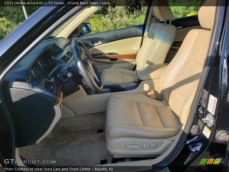 Crystal Black Pearl / Ivory 2011 Honda Accord EX-L V6 Sedan