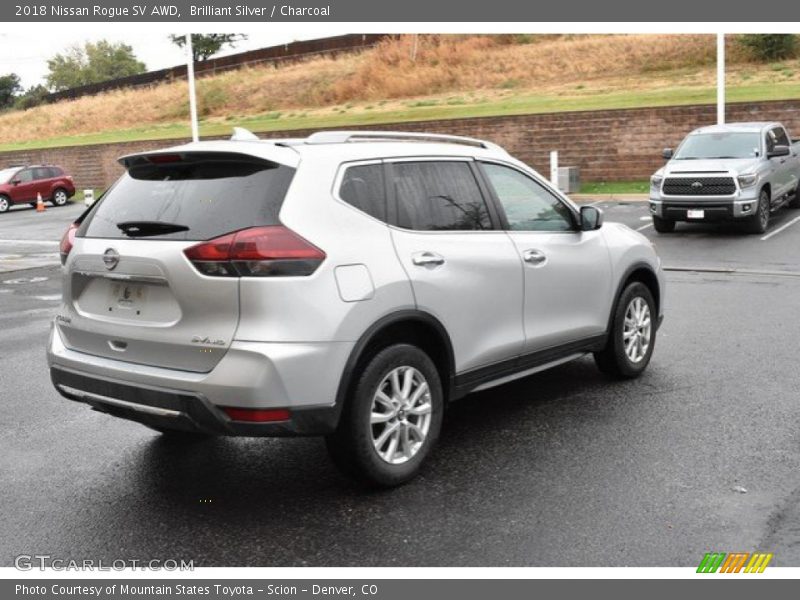 Brilliant Silver / Charcoal 2018 Nissan Rogue SV AWD