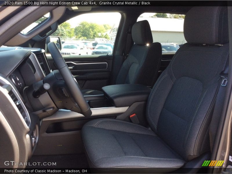 Granite Crystal Metallic / Black 2020 Ram 1500 Big Horn Night Edition Crew Cab 4x4
