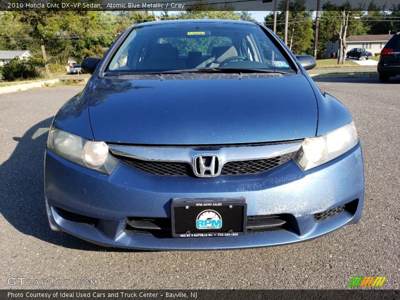 Atomic Blue Metallic / Gray 2010 Honda Civic DX-VP Sedan