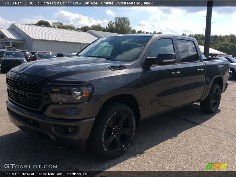 Granite Crystal Metallic / Black 2020 Ram 1500 Big Horn Night Edition Crew Cab 4x4