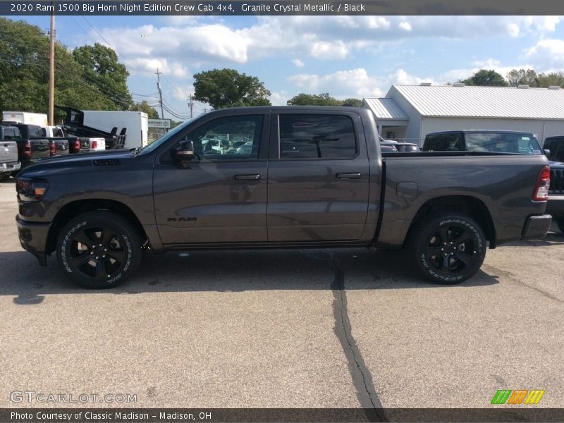 Granite Crystal Metallic / Black 2020 Ram 1500 Big Horn Night Edition Crew Cab 4x4