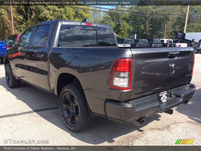 Granite Crystal Metallic / Black 2020 Ram 1500 Big Horn Night Edition Crew Cab 4x4