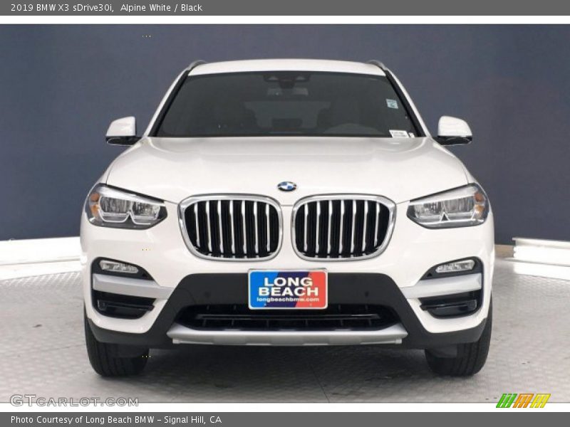 Alpine White / Black 2019 BMW X3 sDrive30i