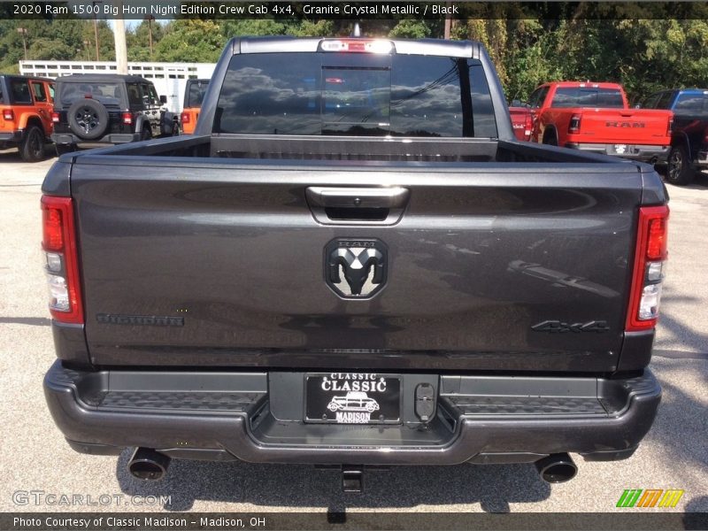 Granite Crystal Metallic / Black 2020 Ram 1500 Big Horn Night Edition Crew Cab 4x4
