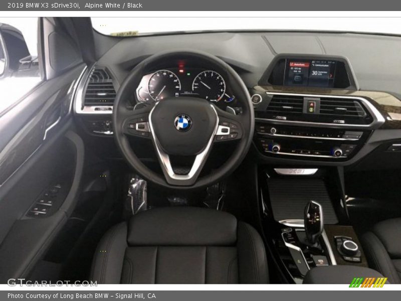 Alpine White / Black 2019 BMW X3 sDrive30i