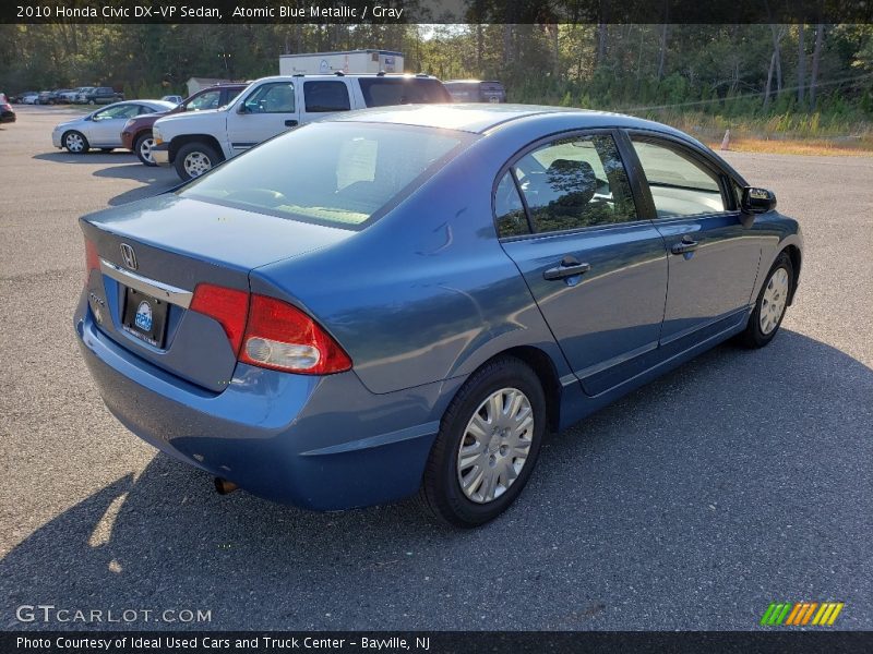Atomic Blue Metallic / Gray 2010 Honda Civic DX-VP Sedan