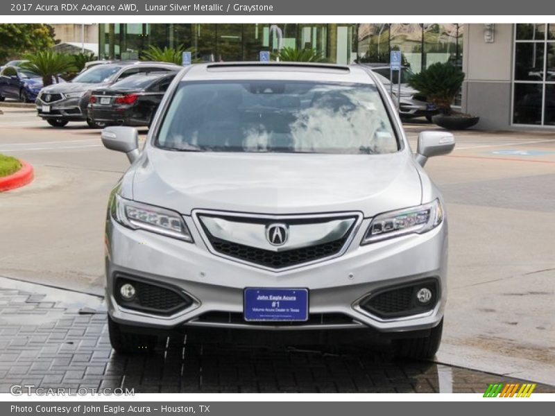 Lunar Silver Metallic / Graystone 2017 Acura RDX Advance AWD