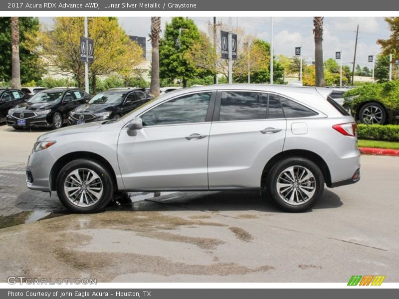 Lunar Silver Metallic / Graystone 2017 Acura RDX Advance AWD