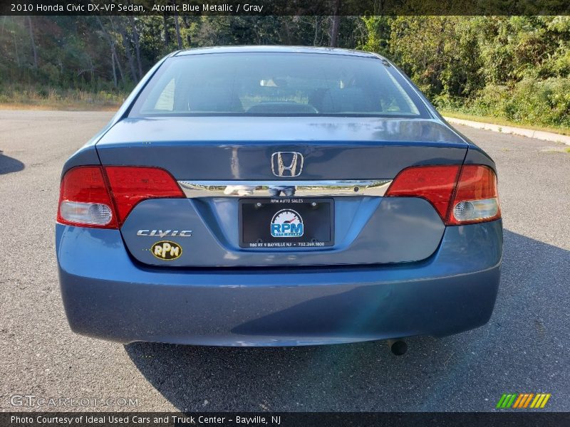 Atomic Blue Metallic / Gray 2010 Honda Civic DX-VP Sedan
