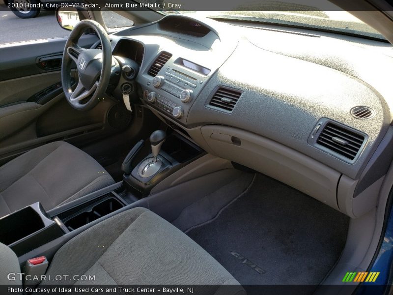 Atomic Blue Metallic / Gray 2010 Honda Civic DX-VP Sedan