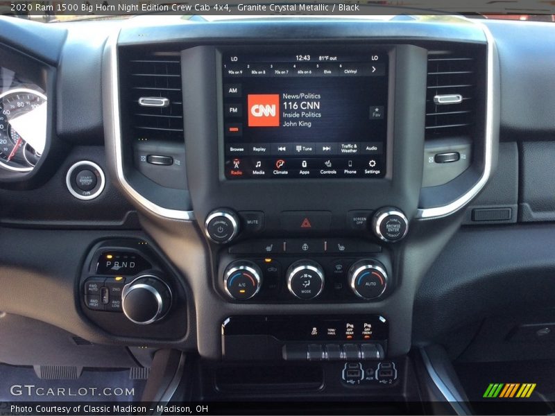 Granite Crystal Metallic / Black 2020 Ram 1500 Big Horn Night Edition Crew Cab 4x4