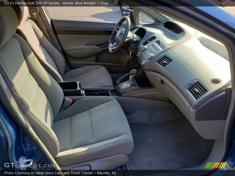 Atomic Blue Metallic / Gray 2010 Honda Civic DX-VP Sedan