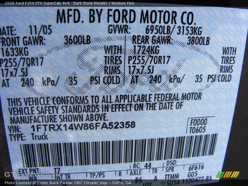 Dark Stone Metallic / Medium Flint 2006 Ford F150 STX SuperCab 4x4