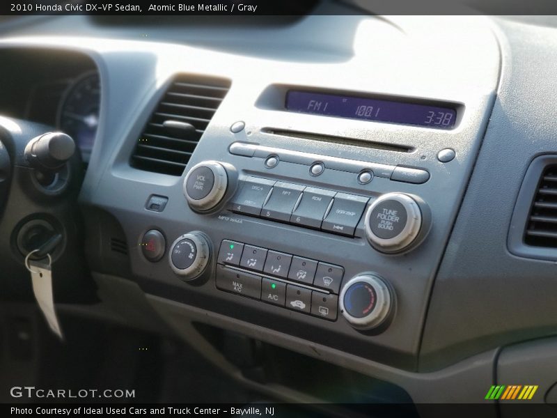 Atomic Blue Metallic / Gray 2010 Honda Civic DX-VP Sedan