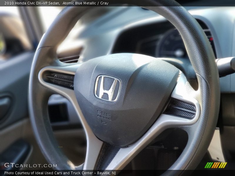 Atomic Blue Metallic / Gray 2010 Honda Civic DX-VP Sedan