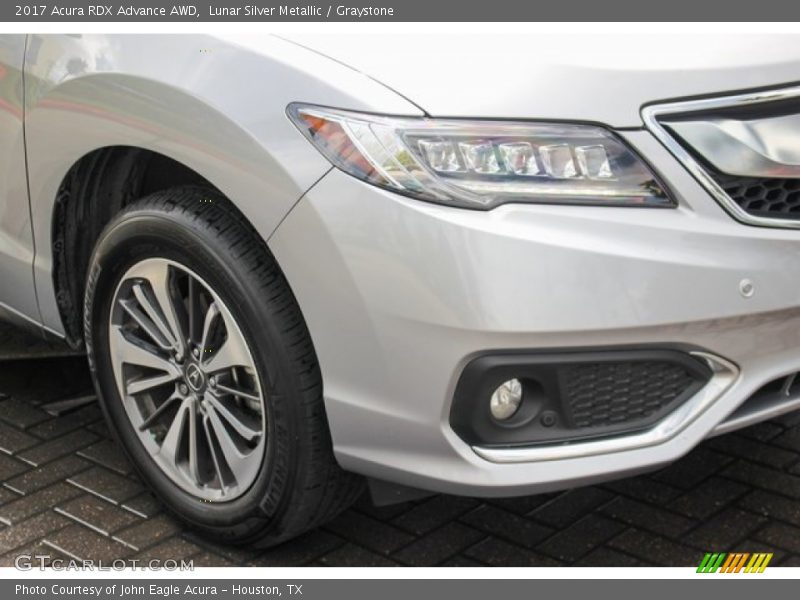 Lunar Silver Metallic / Graystone 2017 Acura RDX Advance AWD