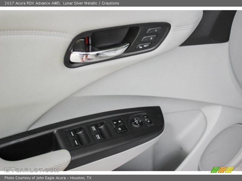 Lunar Silver Metallic / Graystone 2017 Acura RDX Advance AWD