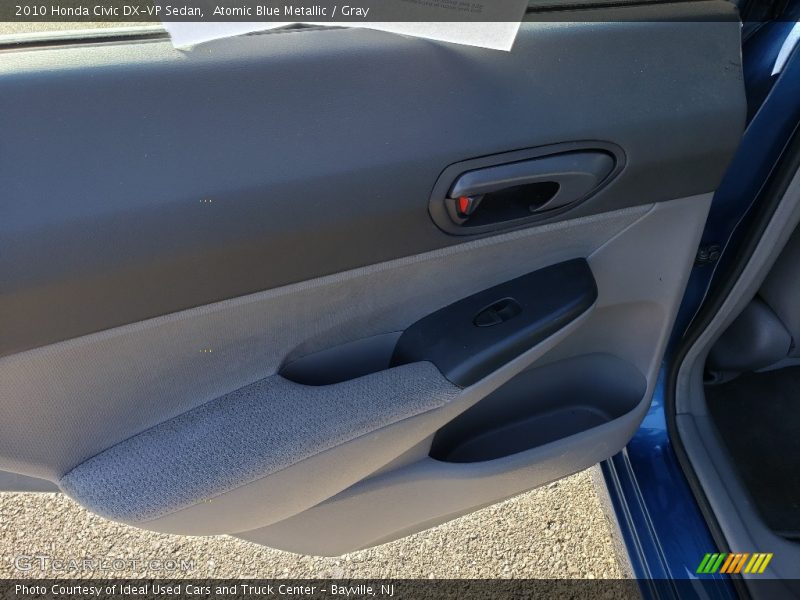 Atomic Blue Metallic / Gray 2010 Honda Civic DX-VP Sedan