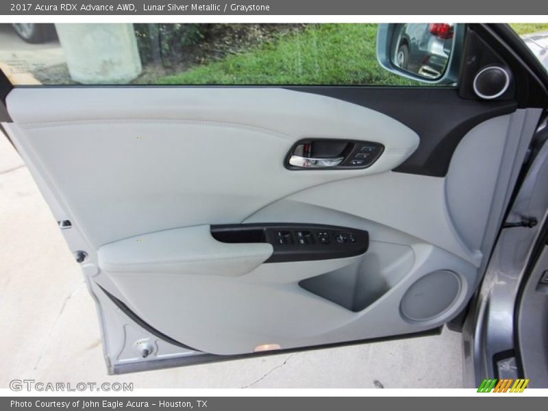 Lunar Silver Metallic / Graystone 2017 Acura RDX Advance AWD