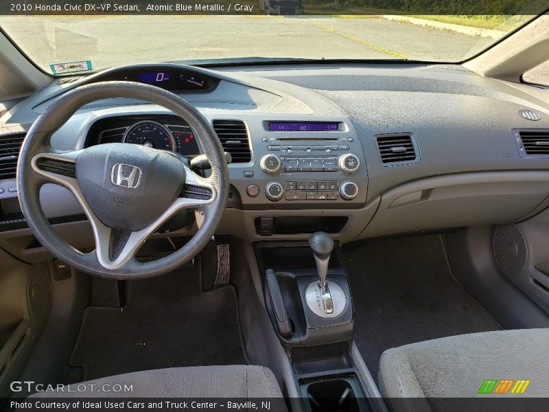 Atomic Blue Metallic / Gray 2010 Honda Civic DX-VP Sedan