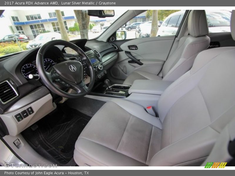 Lunar Silver Metallic / Graystone 2017 Acura RDX Advance AWD